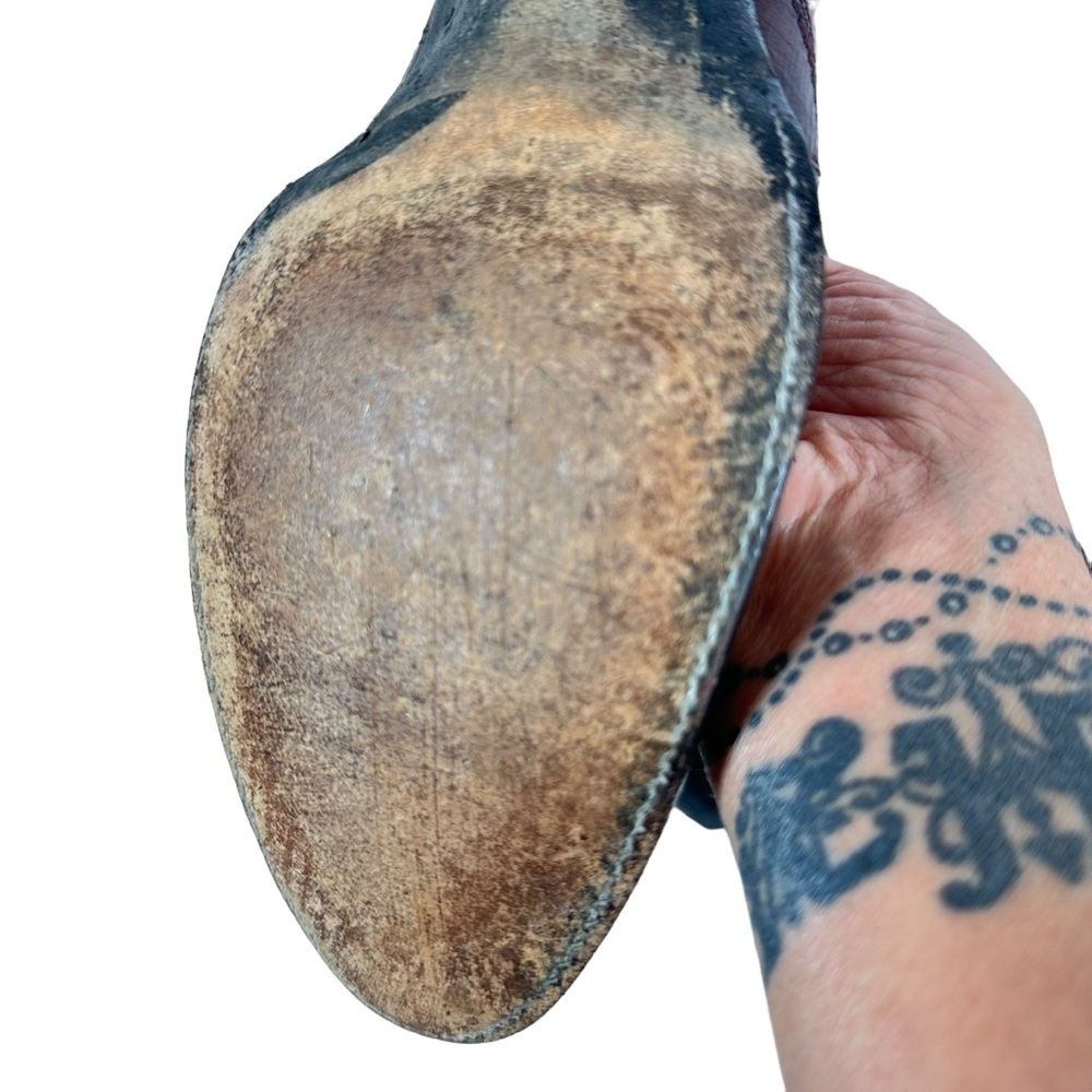 Classic Western Leather and Eel skin Boots by Dan Post - Picture 5 of 8